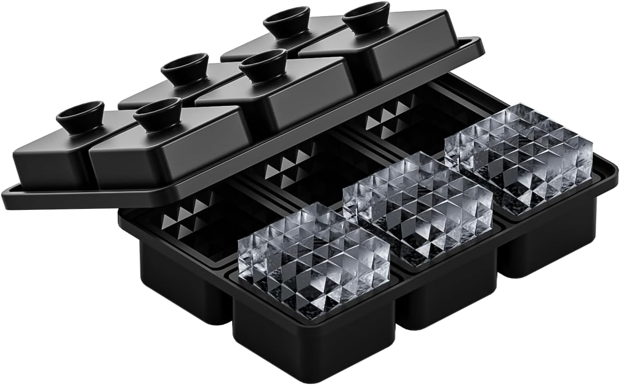 Premium Diamond Ice Cube Trays Set